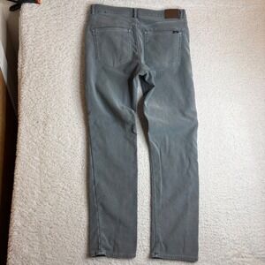 Faherty stretch terry Mens Grey 5-Pocket Straight Leg Pants Size 34 MBC0020-SLT